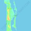 Mapa topográfico Windermere Island, altitude, relevo
