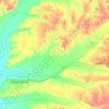 Mapa topográfico Ургал, altitude, relevo