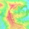 Mapa topográfico Trent Park, altitude, relevo