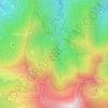 Mapa topográfico Réserve biologique dirigée de Burat, altitude, relevo