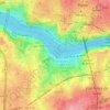 Mapa topográfico Cais de Gaia, altitude, relevo