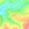 Mapa topográfico Balombo, altitude, relevo