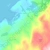 Mapa topográfico Allt Tokavaig, altitude, relevo