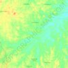 Mapa topográfico Talang Ubi Utara, altitude, relevo