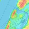 Mapa topográfico Inwood Hill Park, altitude, relevo