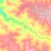Mapa topográfico Rio de Janeiro, altitude, relevo