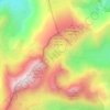 Mapa topográfico Étang de Mille Roques, altitude, relevo