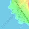 Mapa topográfico Playa Caballeros, altitude, relevo