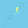 Mapa topográfico Ilha Velha, altitude, relevo