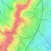Mapa topográfico Intermediate Lake, altitude, relevo