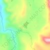 Mapa topográfico Laguna Naranjal, altitude, relevo