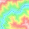 Mapa topográfico Zanskar, altitude, relevo