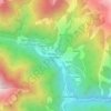 Mapa topográfico bacias, altitude, relevo
