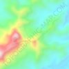 Mapa topográfico Serra do Bom Sucesso, altitude, relevo