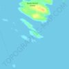 Mapa topográfico Mistake Island, altitude, relevo