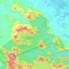 Mapa topográfico Taman Negeri Rompin Pahang, altitude, relevo