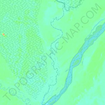 Mapa topográfico Água Boa do Univini, altitude, relevo