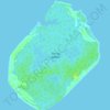 Mapa topográfico Simisa Island, altitude, relevo