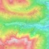 Mapa topográfico Valcanale, altitude, relevo