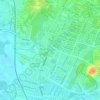 Mapa topográfico Sungai Kilang Ubi, altitude, relevo