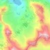 Mapa topográfico Lac Nère, altitude, relevo