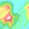 Mapa topográfico Serra do Tepequém, altitude, relevo
