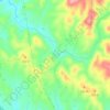 Mapa topográfico Ribeira da Perna Seca, altitude, relevo