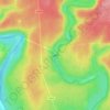 Mapa topográfico Barrage de la Vierre, altitude, relevo