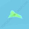 Mapa topográfico Lumbucan Island, altitude, relevo