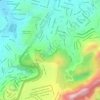 Mapa topográfico Parque Mata das Borboletas, altitude, relevo