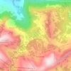 Mapa topográfico Lac des Chavonnes, altitude, relevo