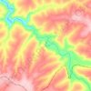 Mapa topográfico Rio Araguari, altitude, relevo