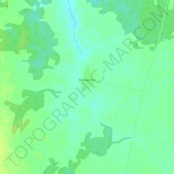 Mapa topográfico Бурмакино, altitude, relevo