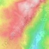 Mapa topográfico Miradouro Junceda, altitude, relevo