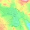 Mapa topográfico Cetinje, altitude, relevo