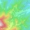 Mapa topográfico Pradeboni, altitude, relevo