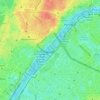Mapa topográfico Île des Cygnes, altitude, relevo