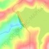 Mapa topográfico Rio Araguari, altitude, relevo