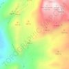 Mapa topográfico Sierra Alta, altitude, relevo