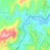Mapa topográfico Ribeirão do Onça, altitude, relevo