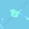 Mapa topográfico Meara Island, altitude, relevo