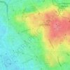 Mapa topográfico Square Alexandre-Luquet, altitude, relevo