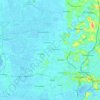 Mapa topográfico Meenachil, altitude, relevo