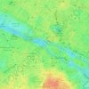 Mapa topográfico Square du Vert Galant, altitude, relevo
