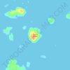 Mapa topográfico Spruce Island, altitude, relevo