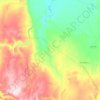 Mapa topográfico Rio Salitre, altitude, relevo