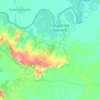 Mapa topográfico Reserva Forestal Protectora Serranía de La Lindosa, altitude, relevo