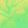 Mapa topográfico Rio Padauari, altitude, relevo