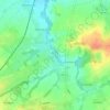 Mapa topográfico Grote Molenbeek, altitude, relevo