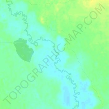 Mapa topográfico Ханты-Мансийский район, altitude, relevo